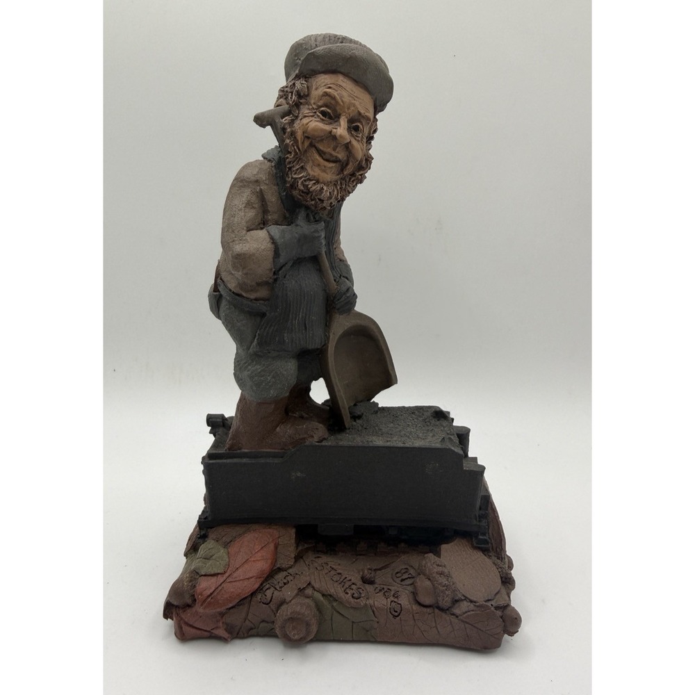 Vintage Tom Clark Gnome Stokes #87 1986 Coal Train Figurine Cairn Studio #1132